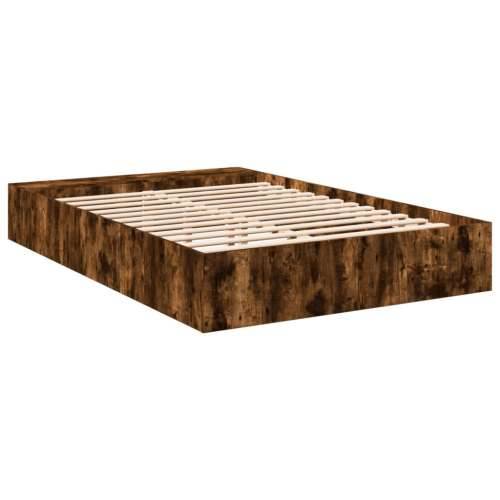 Okvir kreveta boja hrasta 140 x 200 cm od konstruiranog drva - Dimljeni hrast 140 x 200 cm Cijena