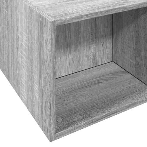 Okvir za krevet boja hrasta 140x190 cm od konstruiranog drva - Sivi hrast sonoma 140 x 190 cm Cijena