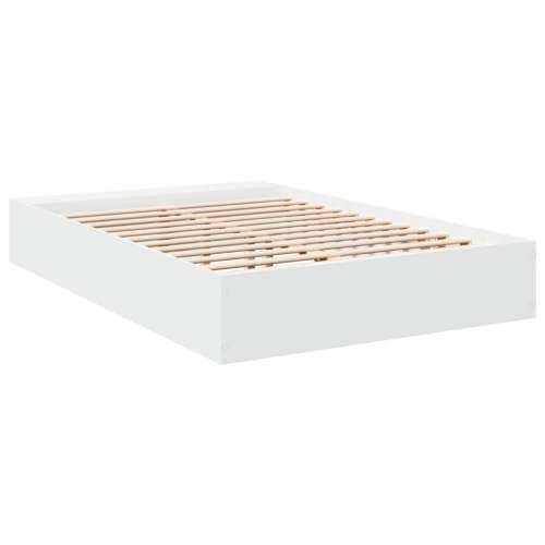 Okvir za krevet bijeli 135x190 cm konstruirano drvo - Bijela 135 x 190 cm Cijena