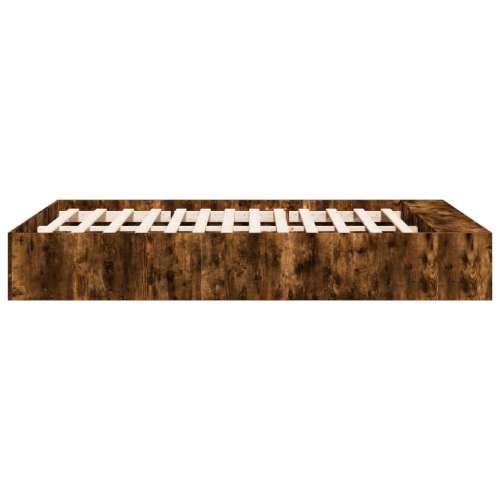 Okvir za krevet boja hrasta 135x190 cm konstruirano drvo - Dimljeni hrast 135 x 190 cm Cijena