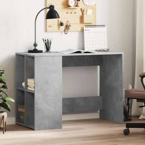 Radni stol boja betona 102 x 50 x 75 cm od konstruiranog drva - Beton siva Cijena