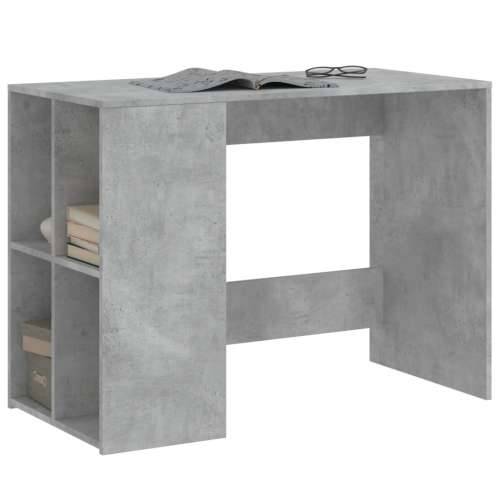 Radni stol boja betona 102 x 50 x 75 cm od konstruiranog drva - Beton siva Cijena