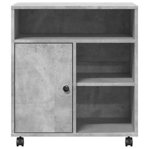 Stalak za pisač s kotačima betonska siva 60 x 50 x 67 cm - Beton siva Cijena
