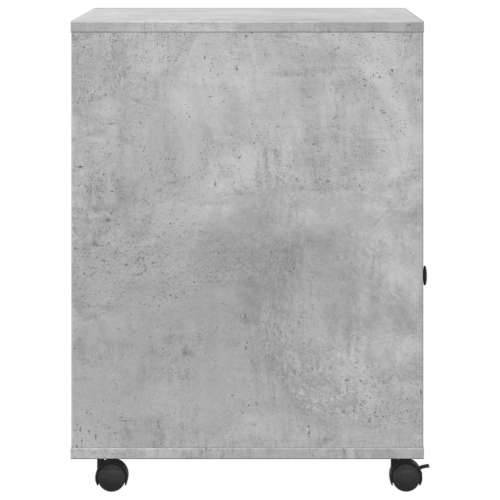 Stalak za pisač s kotačima betonska siva 60 x 50 x 67 cm - Beton siva Cijena