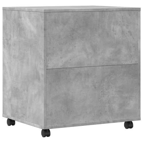 Stalak za pisač s kotačima betonska siva 60 x 50 x 67 cm - Beton siva Cijena