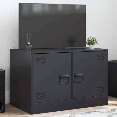 TV ormarić crni 67 x 39 x 44 cm čelični - Crna 1 Cijena