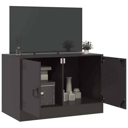 TV ormarić crni 67 x 39 x 44 cm čelični - Crna 1 Cijena