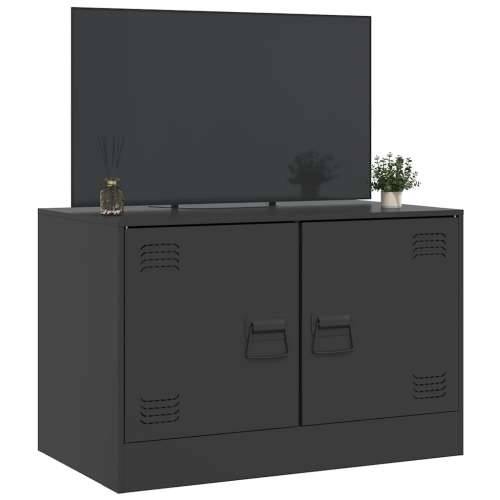 TV ormarić crni 67 x 39 x 44 cm čelični - Crna 1 Cijena