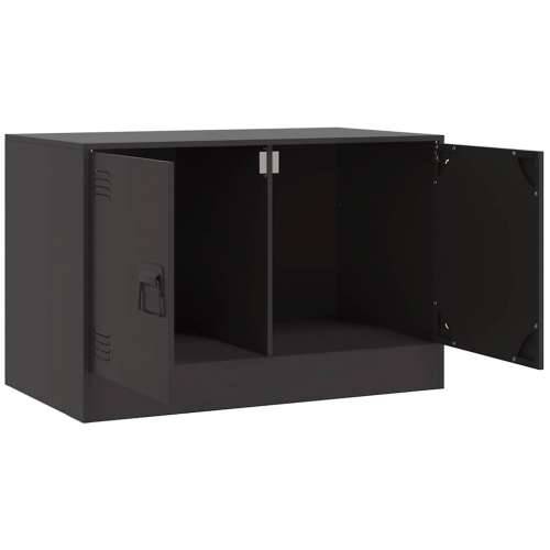 TV ormarić crni 67 x 39 x 44 cm čelični - Crna 1 Cijena