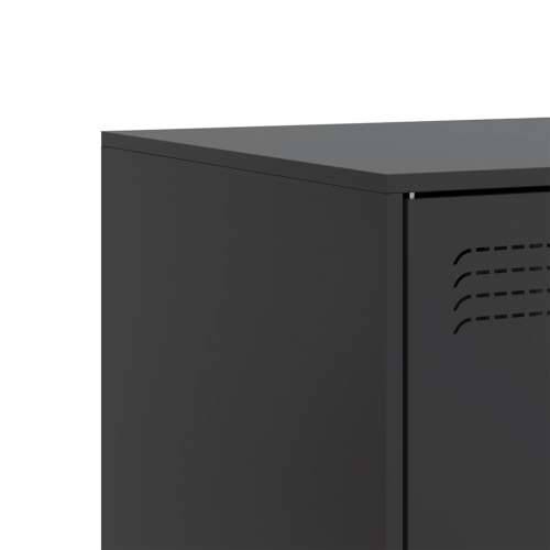 TV ormarić crni 67 x 39 x 44 cm čelični - Crna 1 Cijena