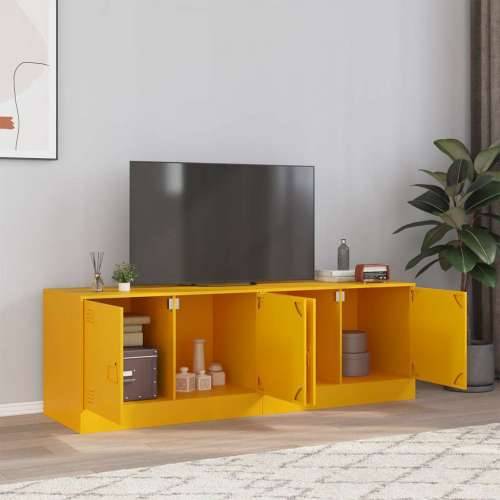 TV ormarići 2 kom boja senfa 67 x 39 x 44 cm čelični - žuta boja senfa 2 Cijena