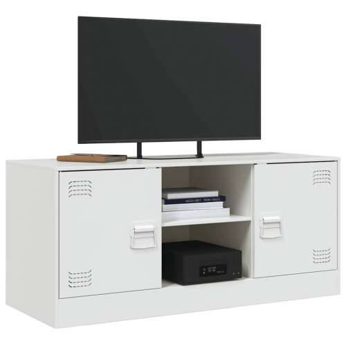 TV ormarić bijeli 99 x 39 x 44 cm čelični - Bijela 1 Cijena