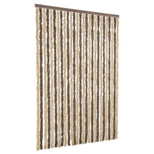 Zastor protiv muha tamnosmeđi i bež 118 x 220 cm od šenila - tamnosmeđa i bež 118 x 220 cm Cijena