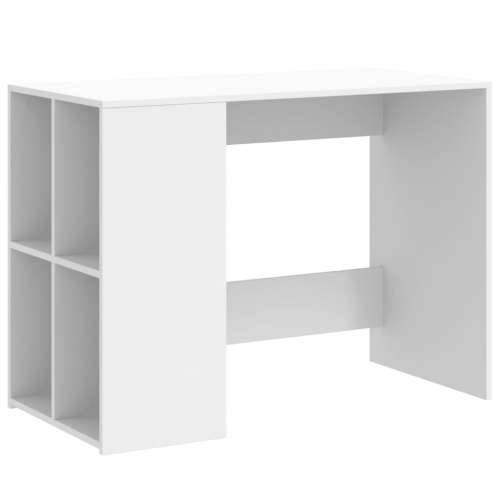 Radni stol bijeli 102 x 50 x 75 cm od konstruiranog drva - Bijela Cijena