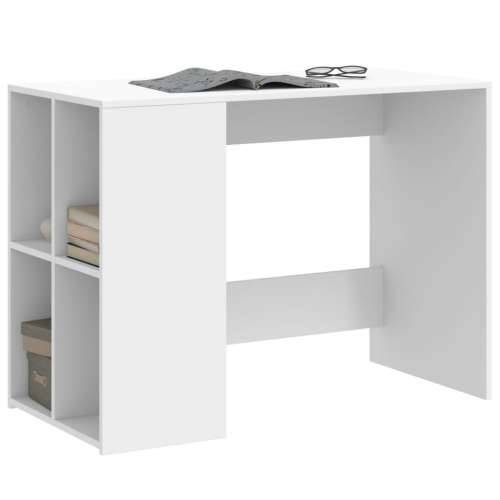 Radni stol bijeli 102 x 50 x 75 cm od konstruiranog drva - Bijela Cijena