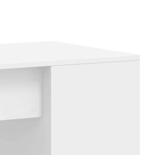 Radni stol bijeli 102 x 50 x 75 cm od konstruiranog drva - Bijela Cijena