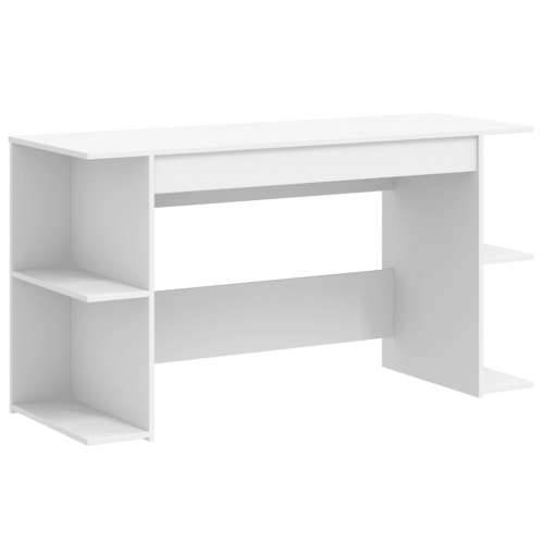 Radni stol bijeli 140 x 50 x 75 cm od konstruiranog drva - Bijela Cijena