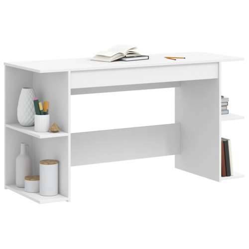 Radni stol bijeli 140 x 50 x 75 cm od konstruiranog drva - Bijela Cijena