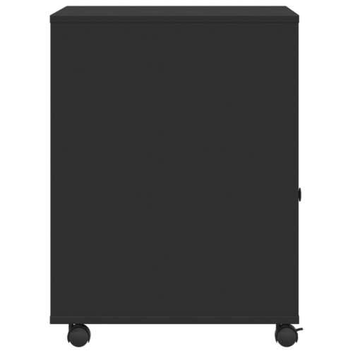 Stalak za pisač s kotačima crni 60 x 50 x 67 cm - Crna Cijena