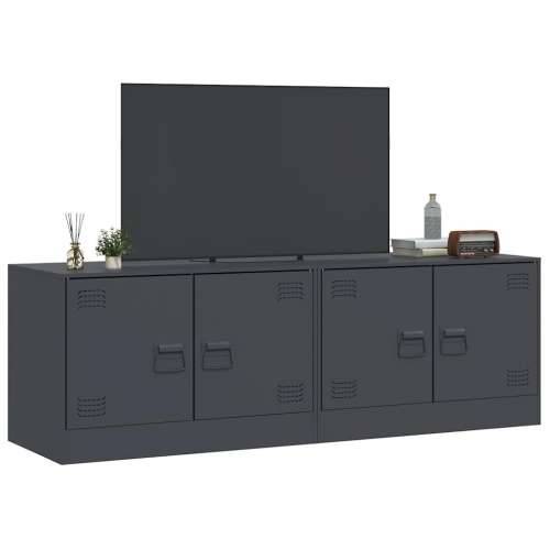 TV ormarići 2 kom antracit 67 x 39 x 44 cm čelični - Antracit 2 Cijena