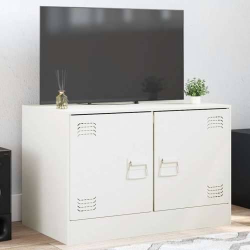 TV ormarić bijeli 67 x 39 x 44 cm čelični - Bijela 1 Cijena
