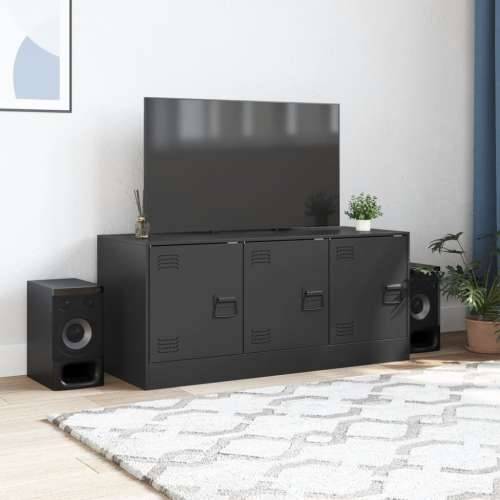 TV ormarić crni 99 x 39 x 44 cm čelični - Crna 1 Cijena