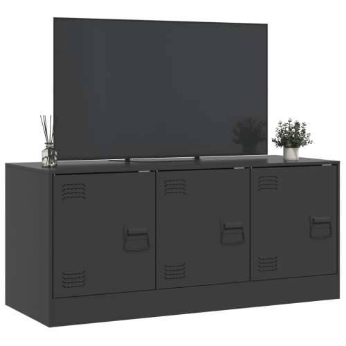 TV ormarić crni 99 x 39 x 44 cm čelični - Crna 1 Cijena