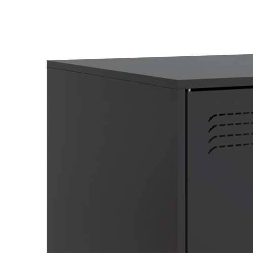 TV ormarić crni 99 x 39 x 44 cm čelični - Crna 1 Cijena
