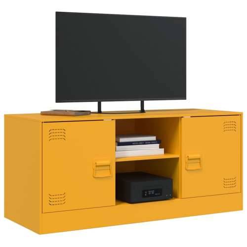 TV ormarić boja senfa 99 x 39 x 44 cm čelični - žuta boja senfa 1 Cijena