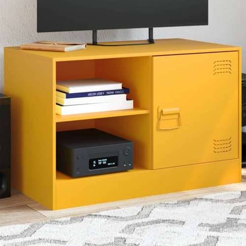 TV ormarić boja senfa 67 x 39 x 44 cm čelični - žuta boja senfa 1 Cijena