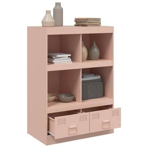 Visoka komoda ružičasta 67 x 39 x 95 cm čelična - Ružičasta 1 Cijena