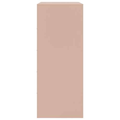 Visoka komoda ružičasta 67 x 39 x 95 cm čelična - Ružičasta 1 Cijena