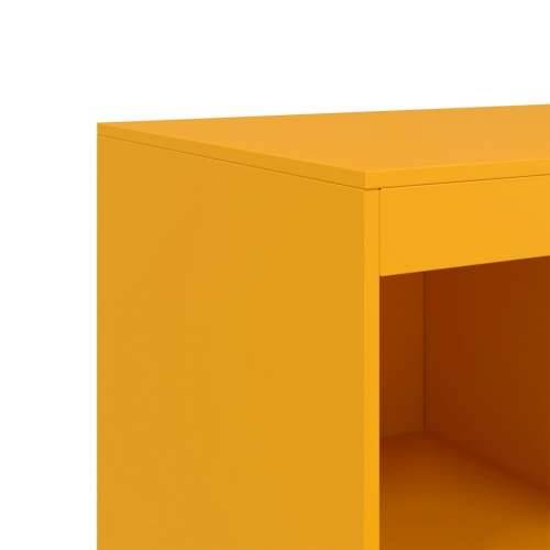 Visoka komoda boja senfa 67 x 39 x 95 cm čelični - žuta boja senfa 1 Cijena