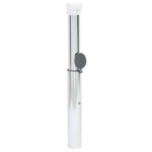 Ukopana baza za suncobran za stup od 40-50 mm srebrna aluminij Cijena
