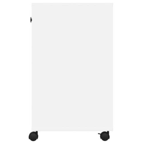 Stalak za pisač s kotačima bijeli 60 x 40 x 68,5 cm - Bijela Cijena