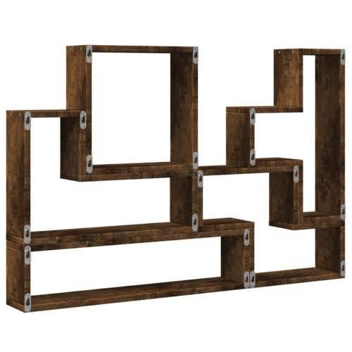 Zidna polica boja dimljenog hrasta 96x12x64cm konstruirano drvo - Dimljeni hrast 1 Cijena