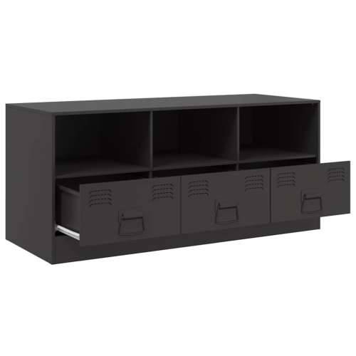 TV ormarić crni 99 x 39 x 44 cm čelični - Crna 1 Cijena