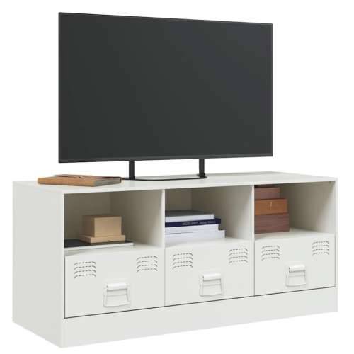 TV ormarić bijeli 99 x 39 x 44 cm čelični - Bijela 1 Cijena
