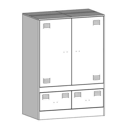Visoka komoda maslinastozeleni 67 x 39 x 95 cm čelična - Maslinovo zelena 1 Cijena