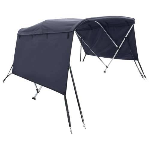 Tenda bimini s 4 luka i bočnim stijenkama 243x(230-244)x137 cm - Plava 243 x (230-244) x 137 cm 1 bez mrežice Cijena