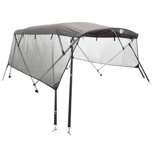 Tenda bimini s 3 luka i mrežastim zidovima 183x(137-152)x137 cm - Antracit i crna 183 x (137-152) x 137 cm 1 s mrežicom Cijena