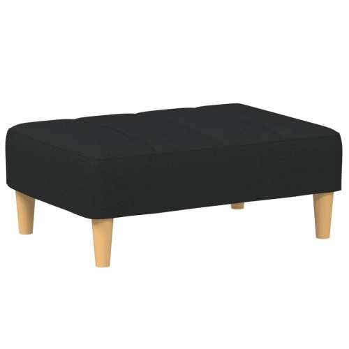 Tabure crni 77x55x31 cm od tkanine - Crna 1 Cijena
