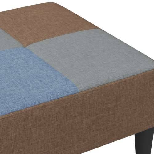 Tabure s patchworkom crni 77x55x31 cm od tkanine Cijena