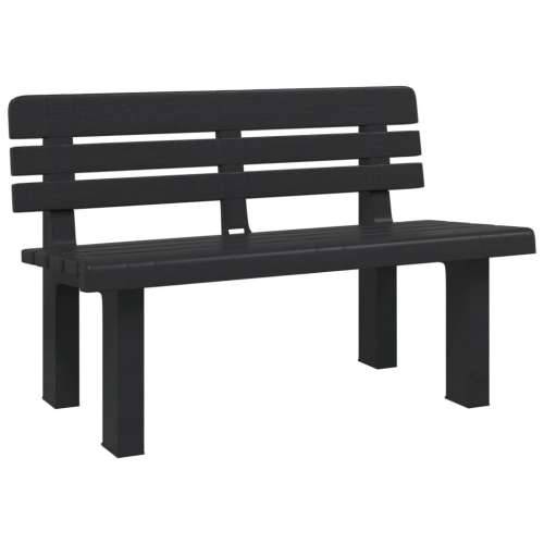 Vrtna klupa antracit 110 x 52 x 71 cm od polipropilena - Antracit 1 2 Cijena