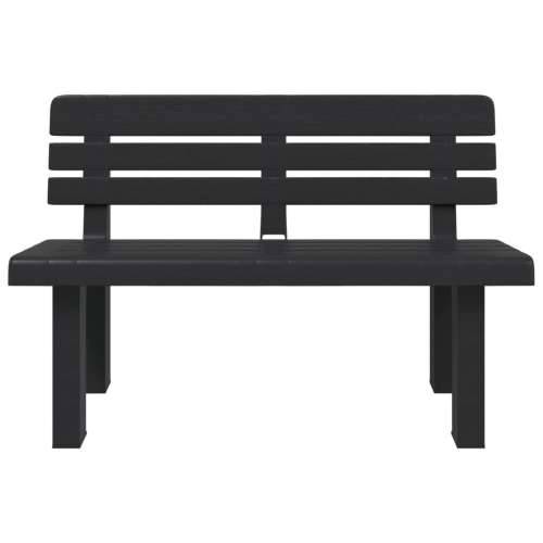 Vrtna klupa antracit 110 x 52 x 71 cm od polipropilena - Antracit 1 2 Cijena