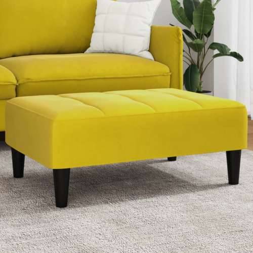 Tabure žuti 77x55x31 cm baršunasti - Žuta 1 Cijena