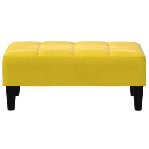 Tabure žuti 77x55x31 cm baršunasti - Žuta 1 Cijena