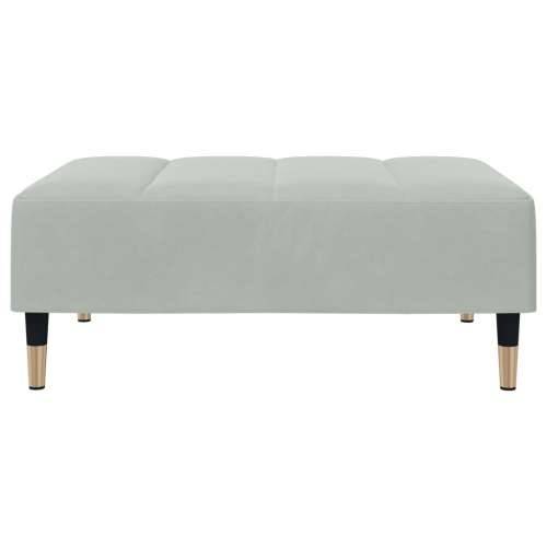 Tabure svjetlosivi 77x55x31 cm baršunasti - Svjetlosiva 1 Cijena