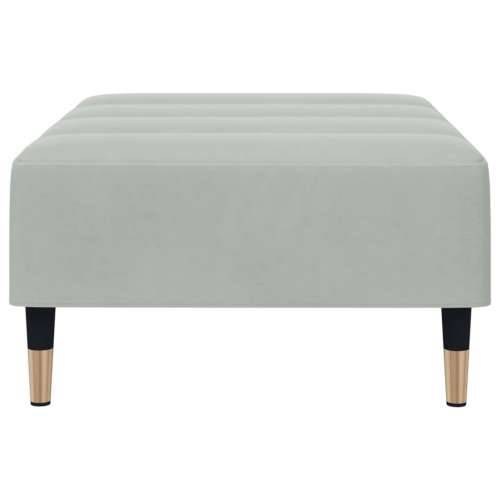 Tabure svjetlosivi 77x55x31 cm baršunasti - Svjetlosiva 1 Cijena