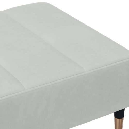 Tabure svjetlosivi 77x55x31 cm baršunasti - Svjetlosiva 1 Cijena